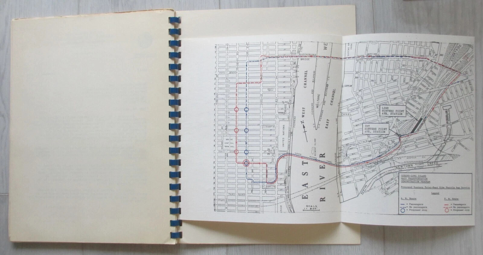Vintage 1965 City of New York Queens Long Island Shuttle Bus Proposal Book