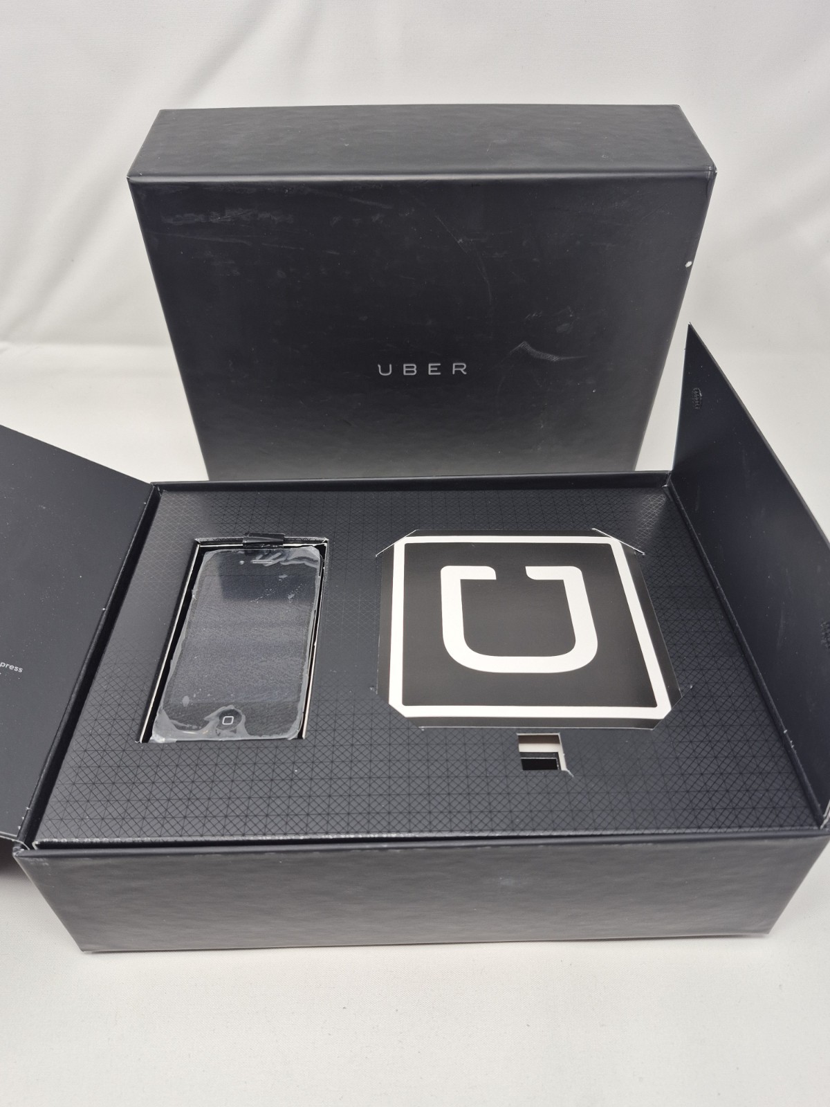 RARE New Uber Driver Welcome Box With Iphone, Cables, Sticker, And More! NEW