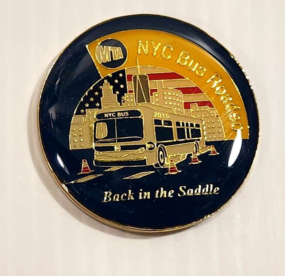 2016 New York City MTA Bus Roadeo Back In The Saddle Shirt & Coin ~ Size XXL