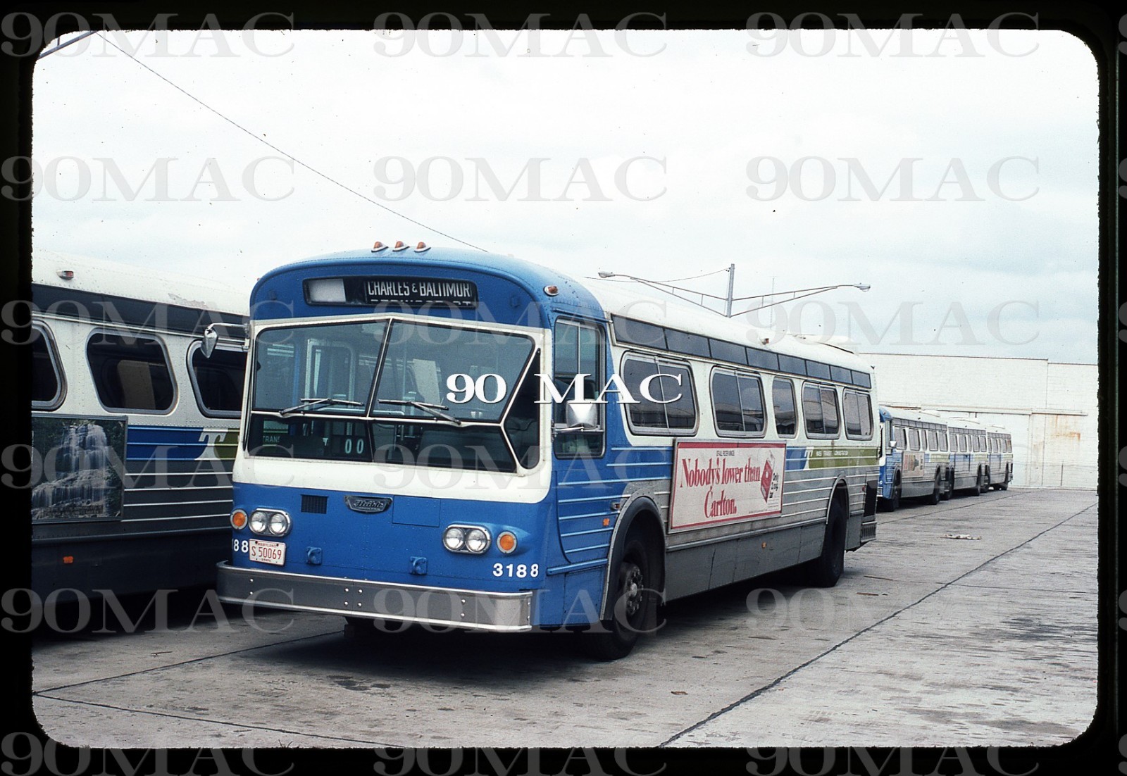 BALTIMORE MTA. FLXIBLE BUS #3188. Baltimore (MD). Original Slide 1976.