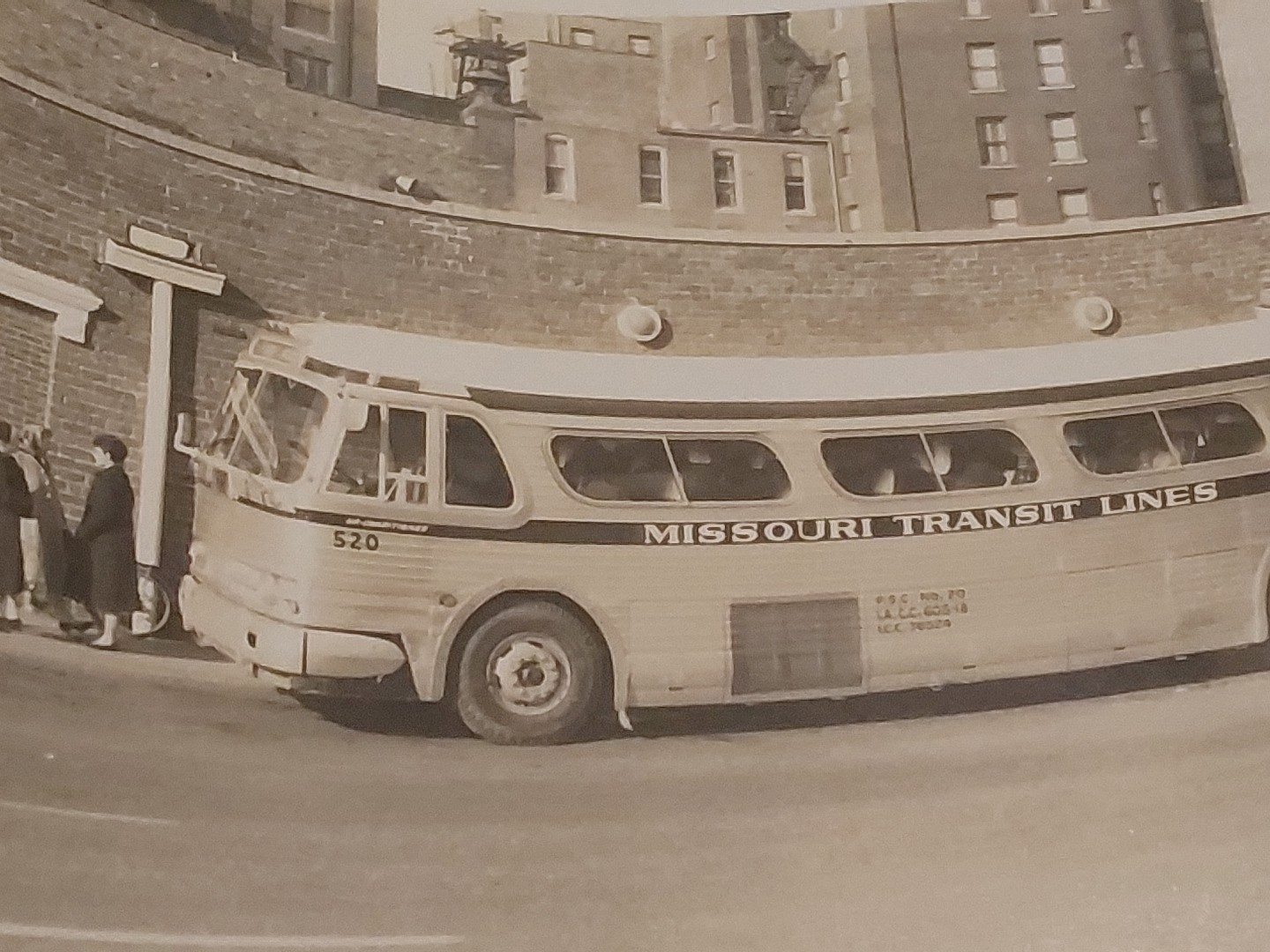 Missouri Transit Lines 1962 Bus Photo Transportation at Cedar Rapids IA