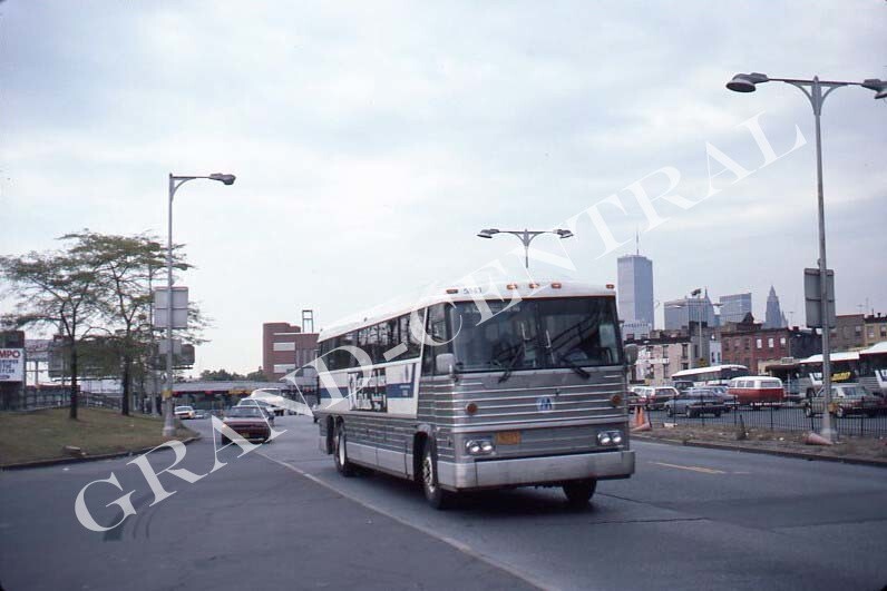 ORIGINAL 1984 NYCTA MTA NEW YORK CITY BUS SLIDE #5843 BROOKLYN NY LEASE MC8