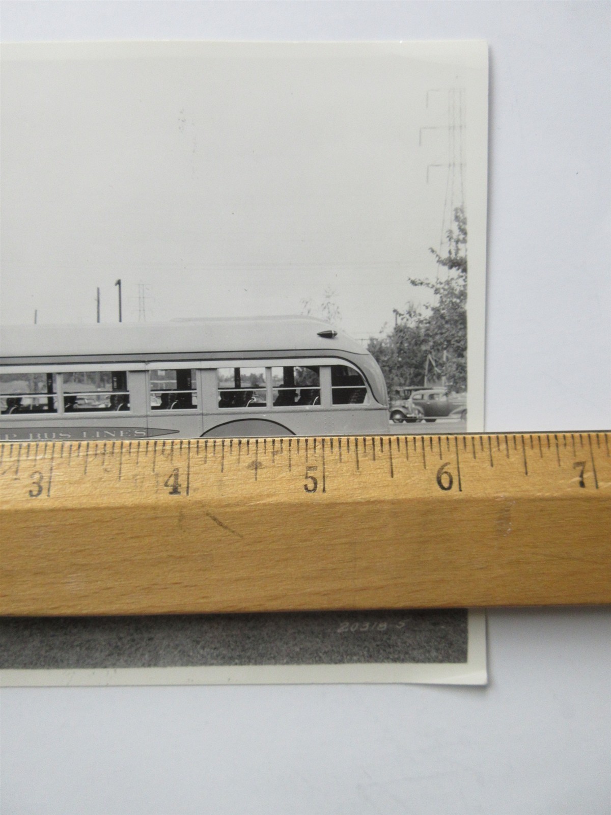 DeCamp Bus Lines Montclair NJ black & white photo 6.25″ x 4.75″ 1937 bus