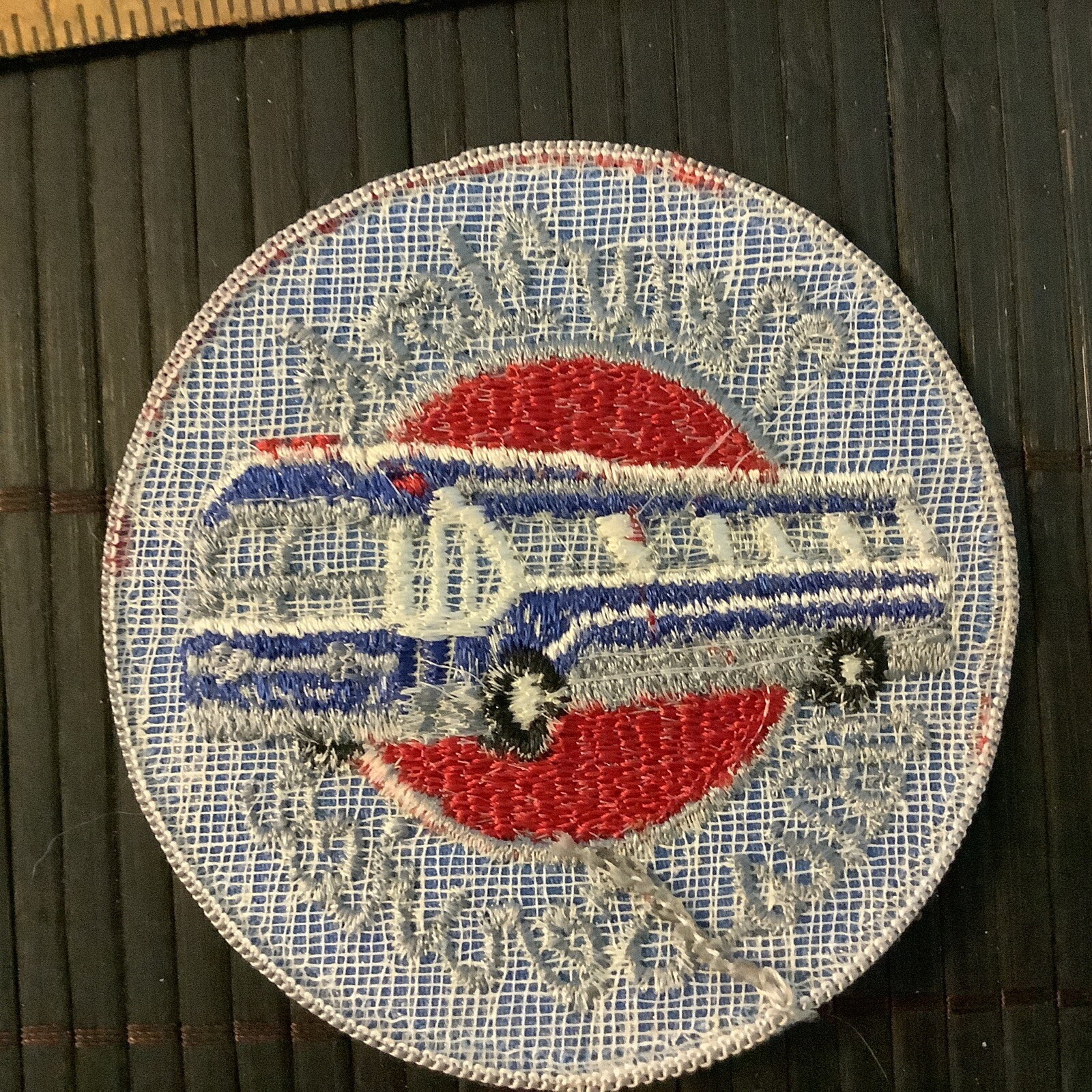 New York City Bus Rare Patch NYC Franchise Transit Red White & Blue Not Used