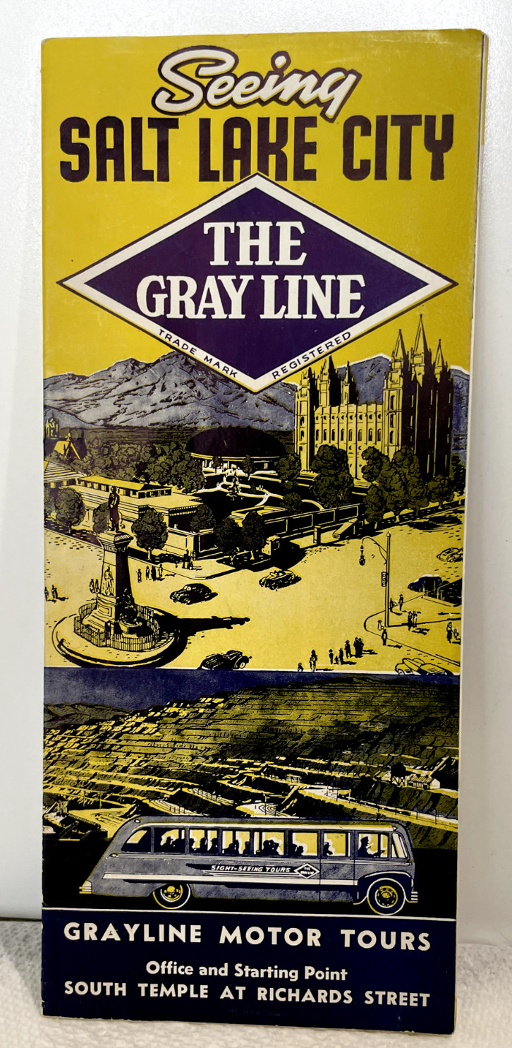 VTG Gray Line Bus Tours Brochure Seeing Salt Lake City Utah