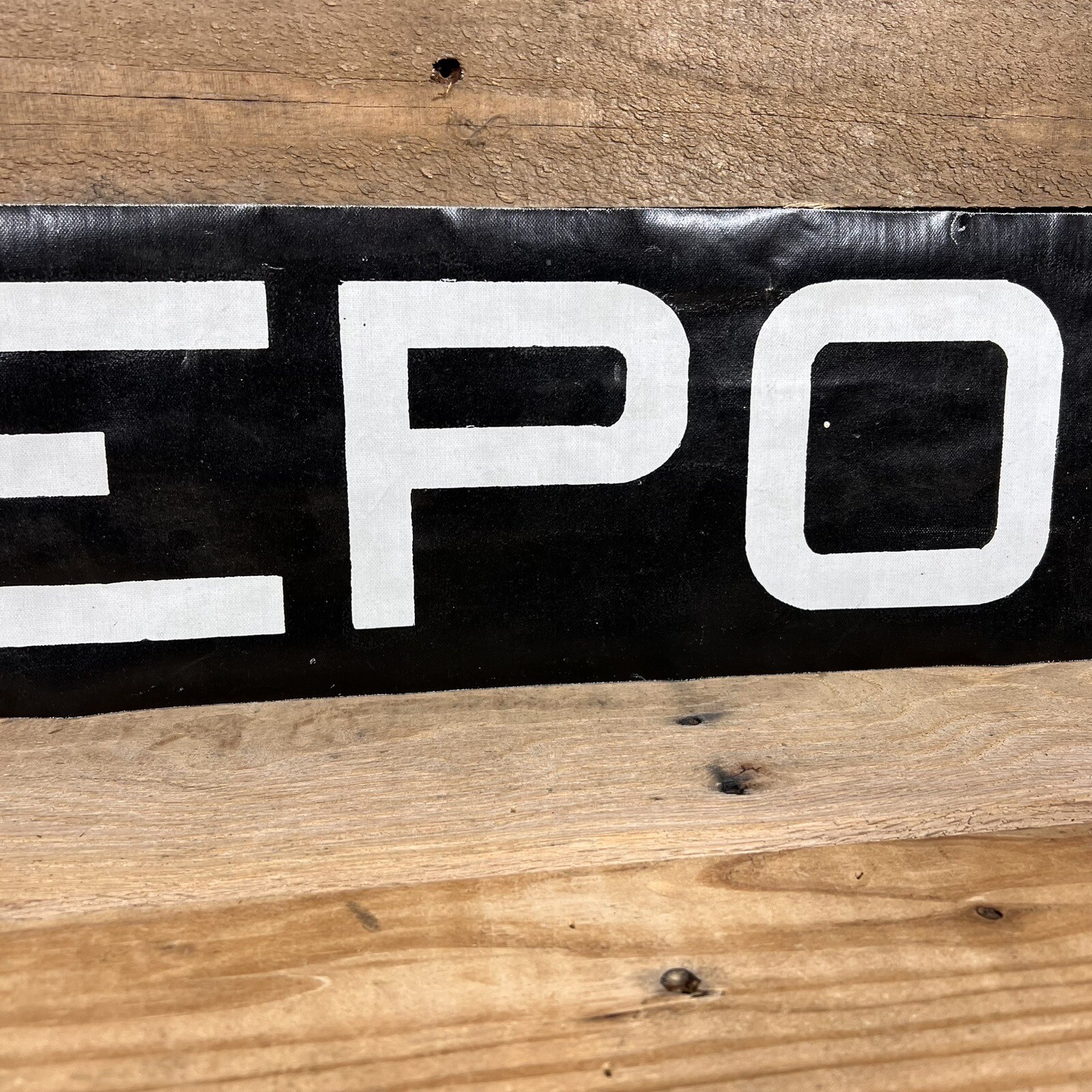 VTG New York City Bus Roll Sign Depot Americana Patina History NY NYC