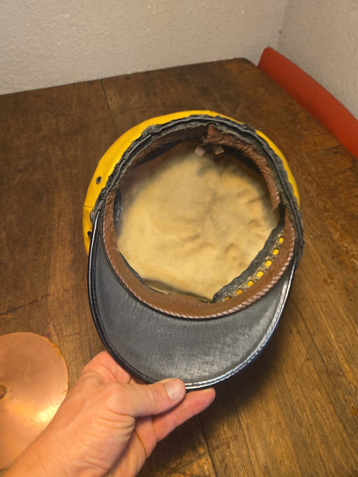Yellow Cab Lancaster Brand Leather Driver Hat