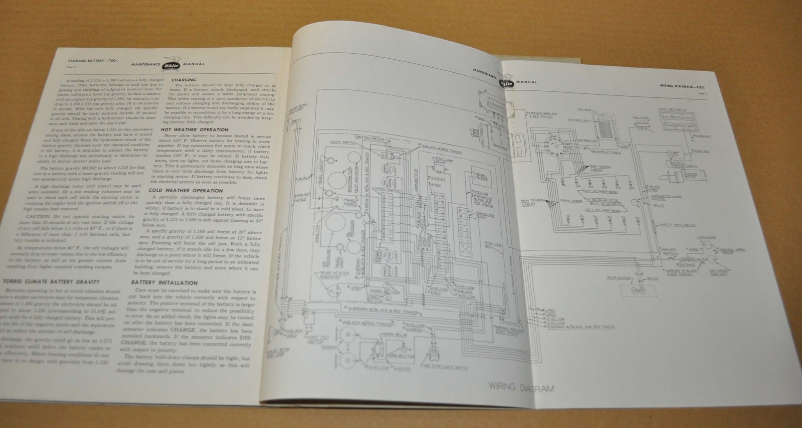 1945 White Bus Models 786 788 798 Maintenance Manual Brochure Book