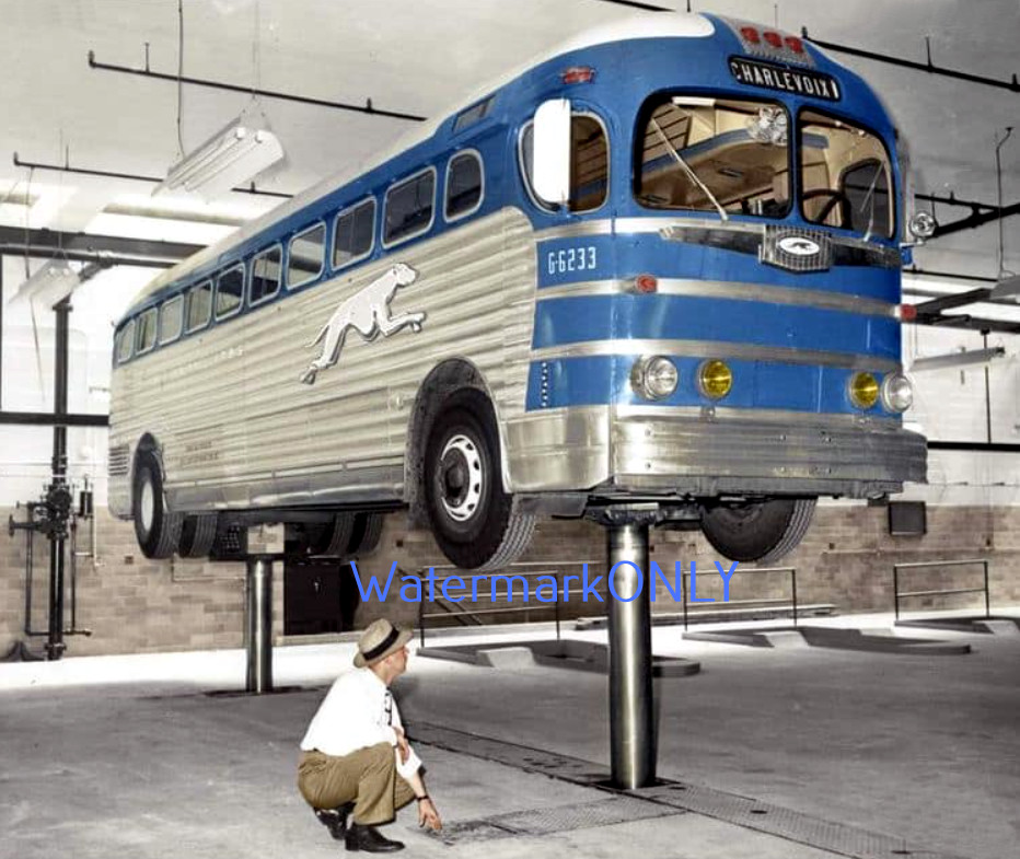 Vintage “Greyhound” Bus “Roadside Americana” PHOTO! #(21)