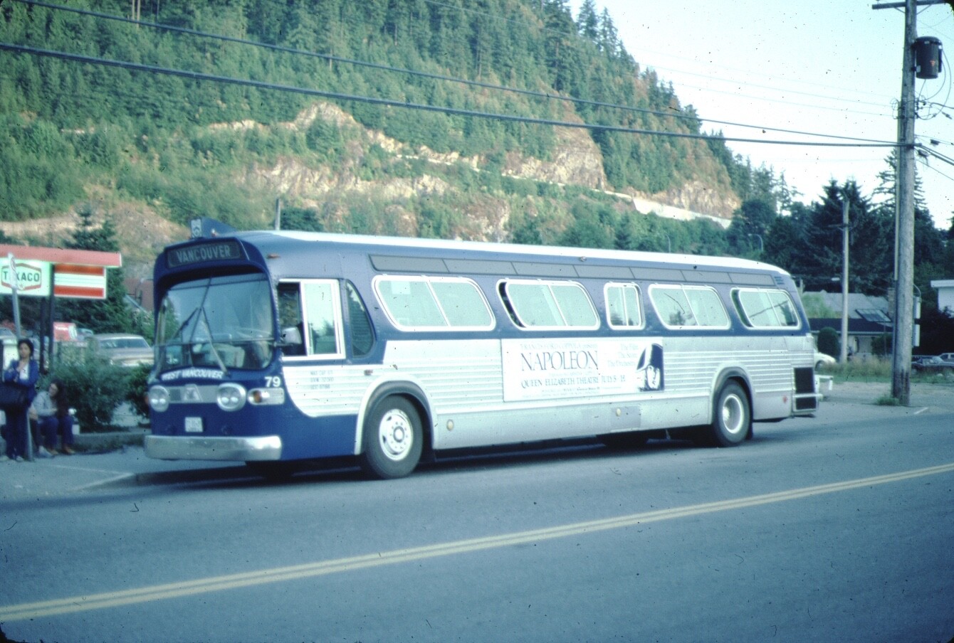 West Vancouver Transit GM New Look bus Kodachrome original Kodak slide