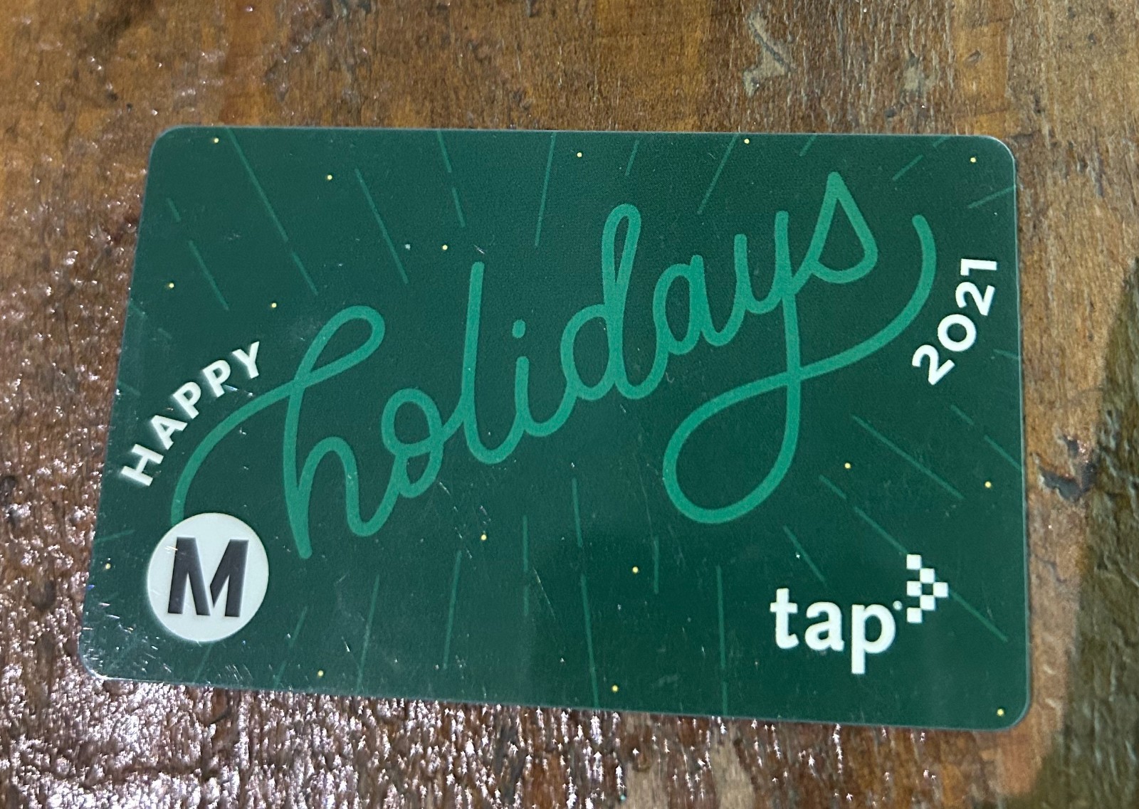 LA Metro Holiday Winter December 2021 TAP Card Limited Edition