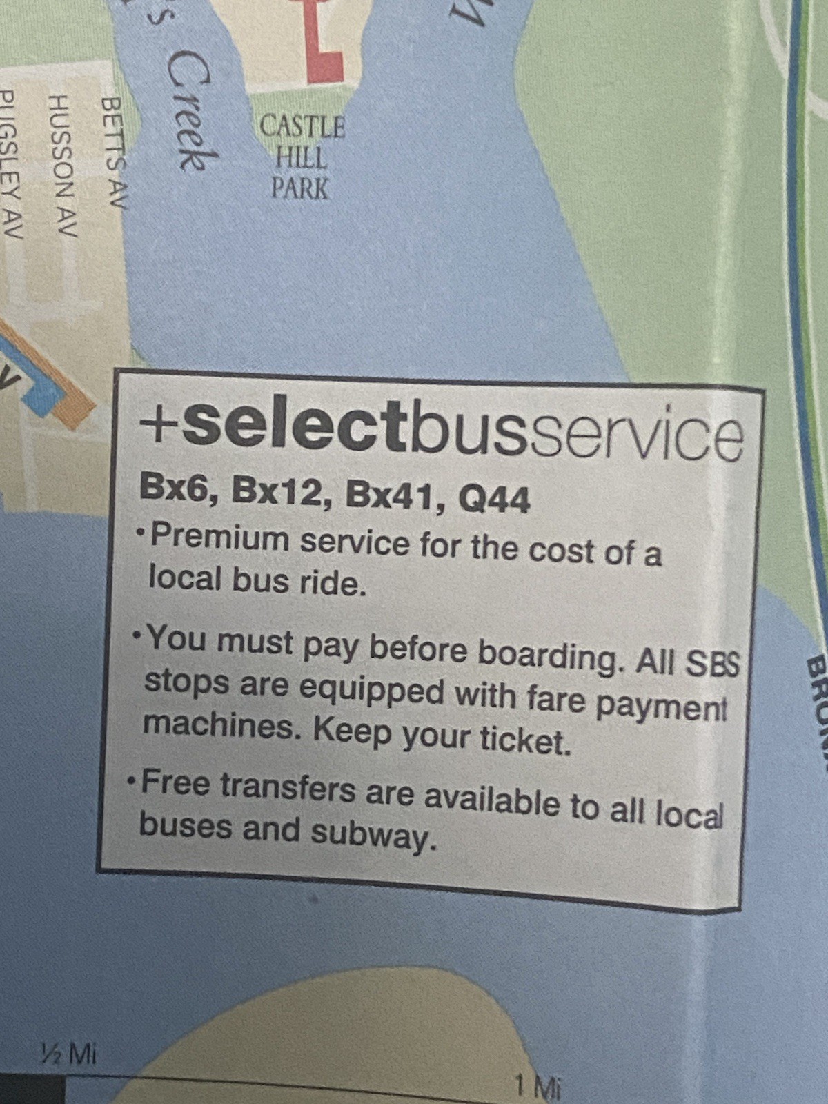 September 2017 MTA Bronx Bus Map