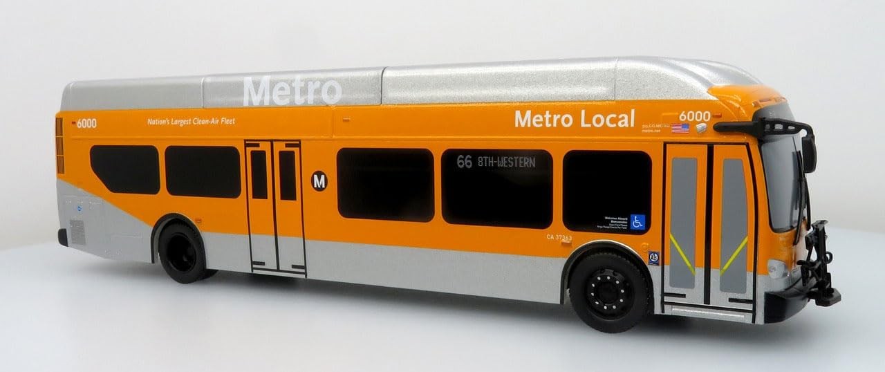 New Flyer Xcelsior Transit Bus LA Metro Los Angeles CA 1/43 Scale Iconic