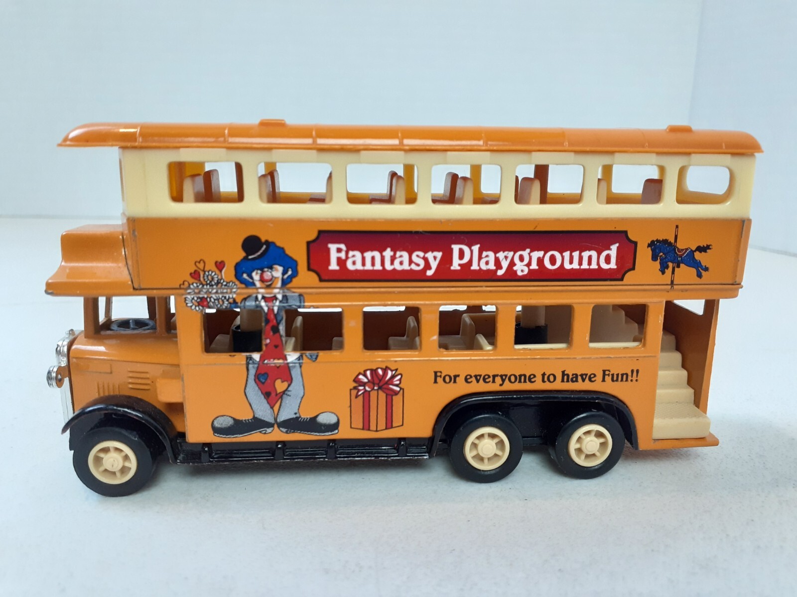 Fantasy Playground Double Decker Bus Diecast 10 London 5″ Long SS 5854 China 824