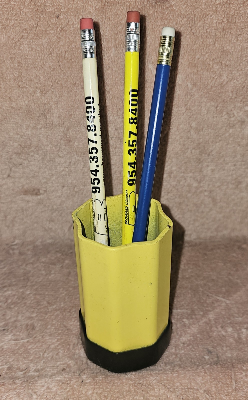 Transit Sign Pole Pencil Holder. Actual Sign Pole Cut Down. Bus Stop Metal.