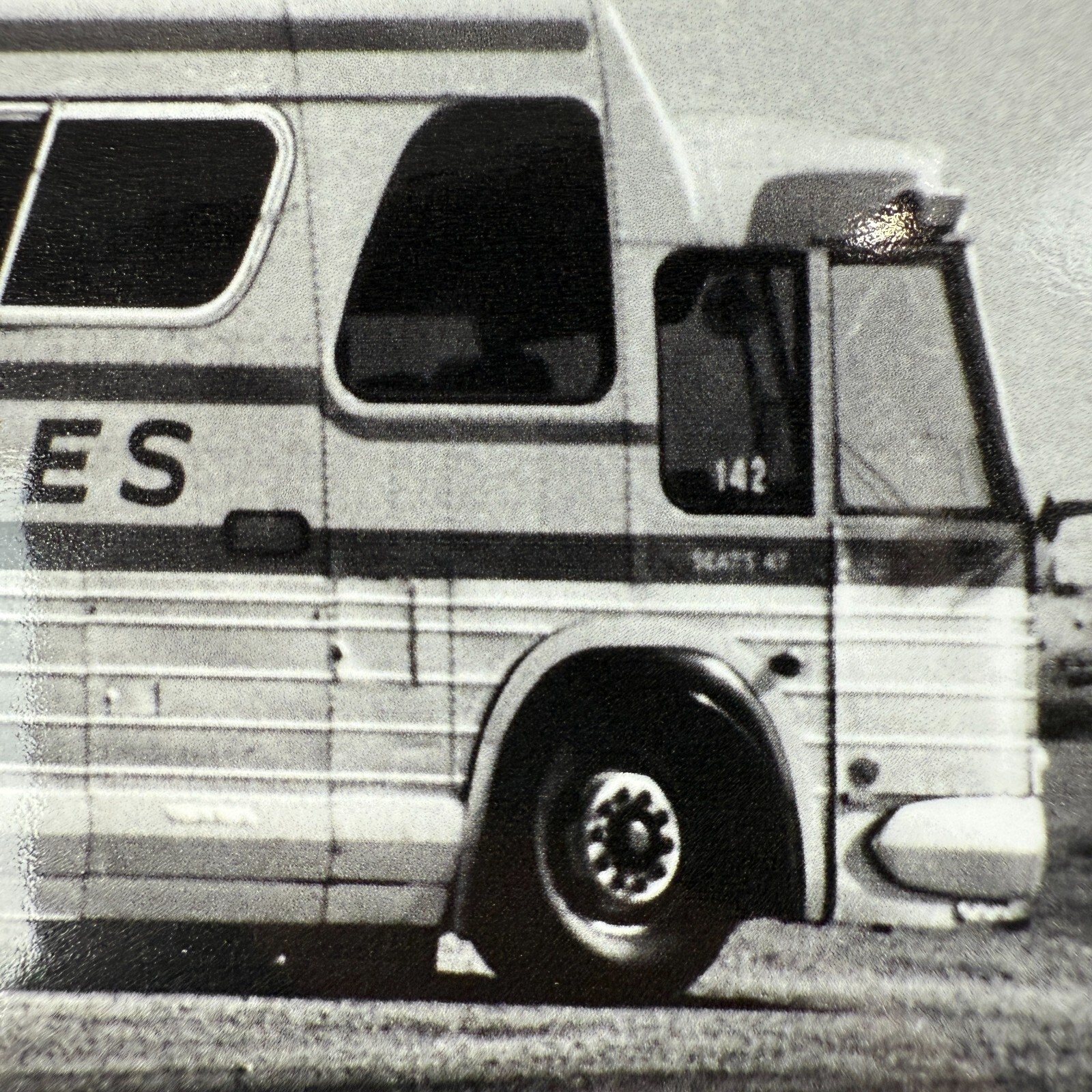 Vtg 1981 Wisconsin Coach Lines Bus (GMC 1972 P8M-4905A) 5×7 B&W Photo Reprint