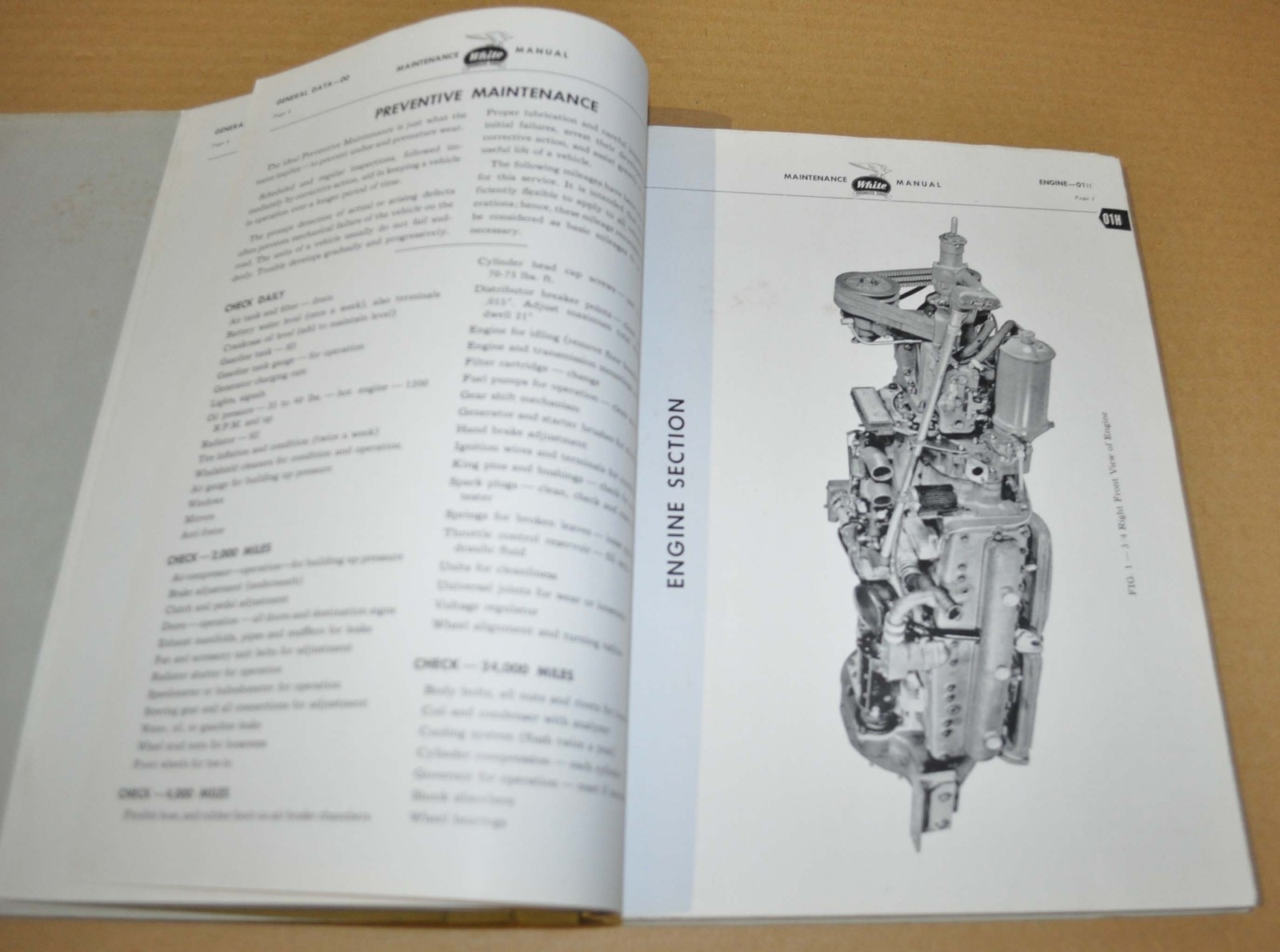 1945 White Bus Models 786 788 798 Maintenance Manual Brochure Book