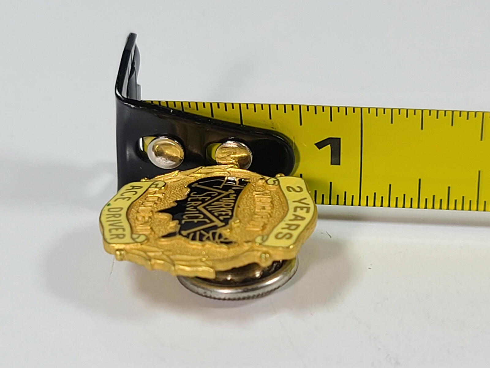 Vintage Markel Service Ace Driver Safety Award Pin 3/4″ 2 Years Without Accident