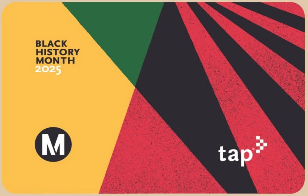 NEW Active Black History 2025 Los Angeles Metro LA TAP Fare Card Bus Subway