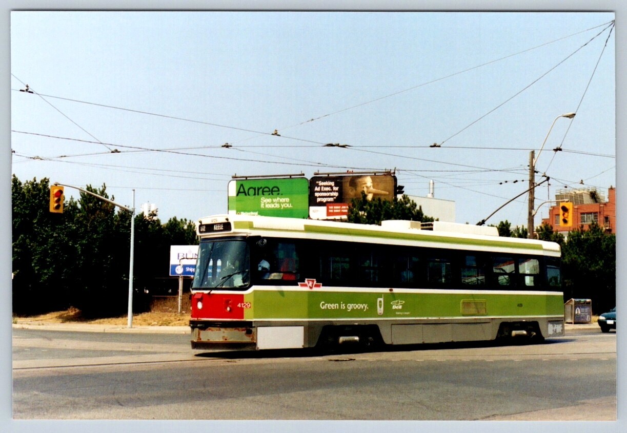 TTC Streetcar #4129 ‘Bell Phone Green is Groovy’ Wrap St Clair, Kodak 4×6 Print