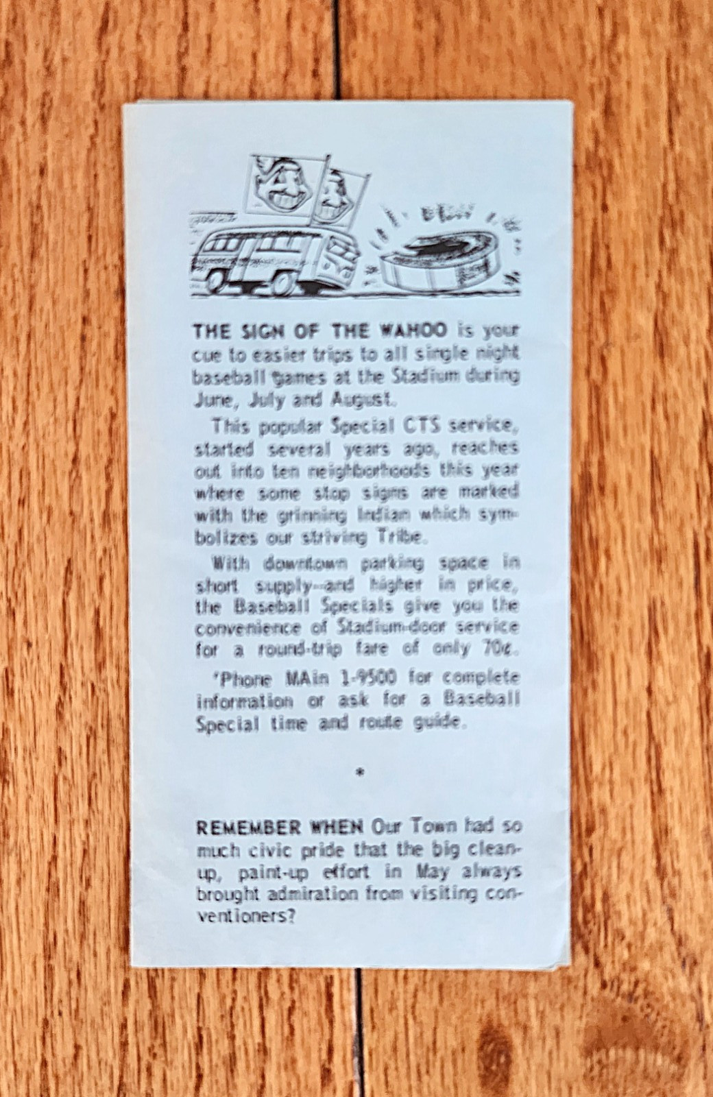 1957 CLEVELAND TRANSIT SYSTEM CTS RTA BUS GOING PLACES BROCHURE CLEVELAND OHIO