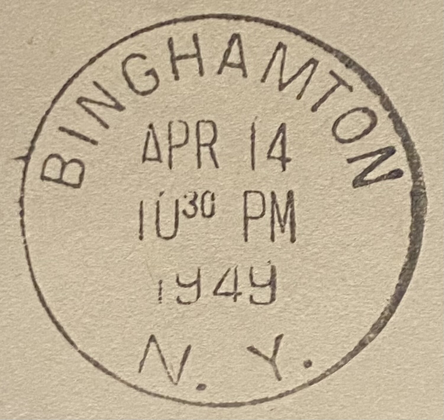 1949 **HIGHWAY POST OFFICE** SYRACUSE, AUBURN & BINGHAMTOM, N.Y. COVER+VIGNETTE!