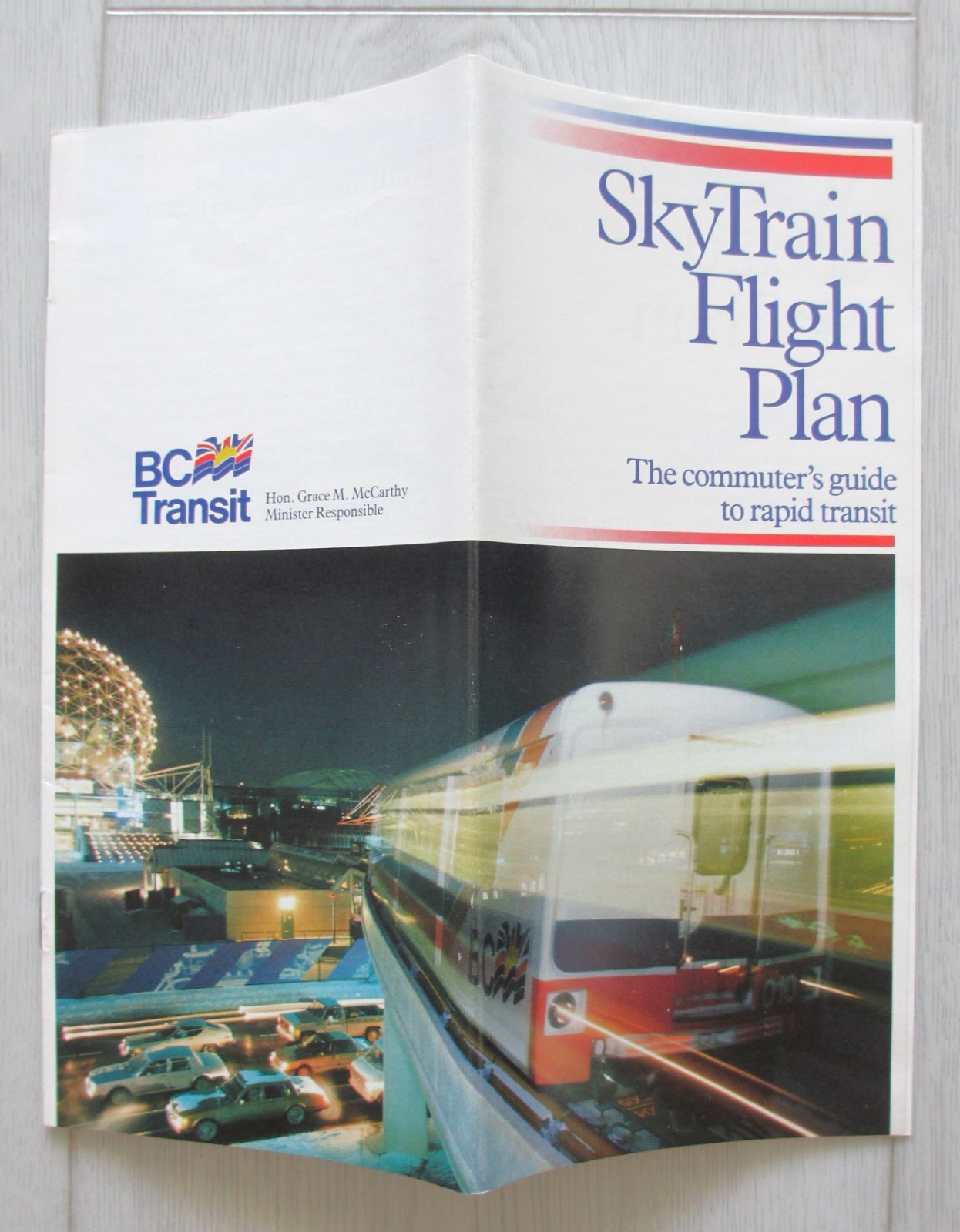 Lot of 3 Vintage 1980s Vancouver BC Transit Items Guide Map Brochures Canada