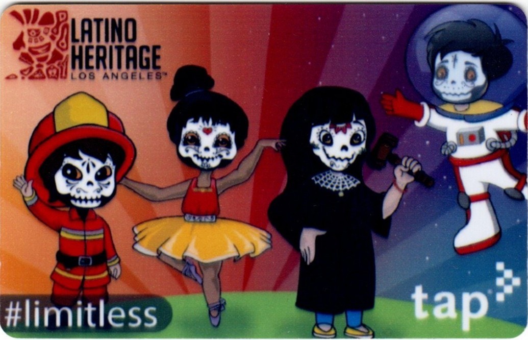 Metro TAP Card Latino Heritage Limitless 2022 Subway Bus Train Rail Transit Card