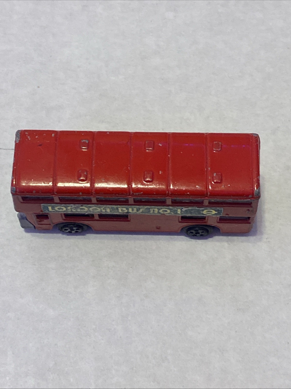 London Bus No. 1 Diecast Red Double Decker Bus Hong Kong #1003 Red