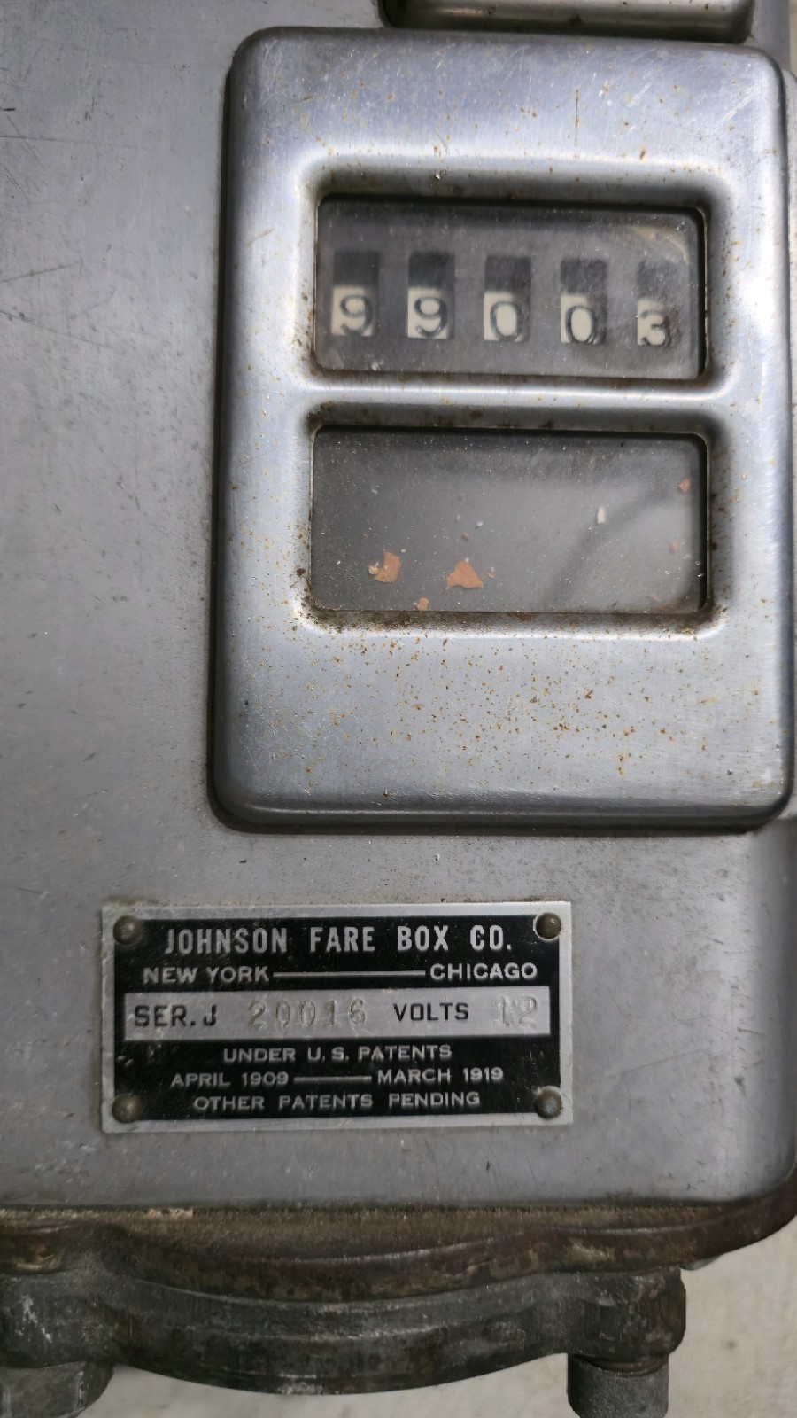 Vintage Johnson Fare Box Type J 12v Bus
