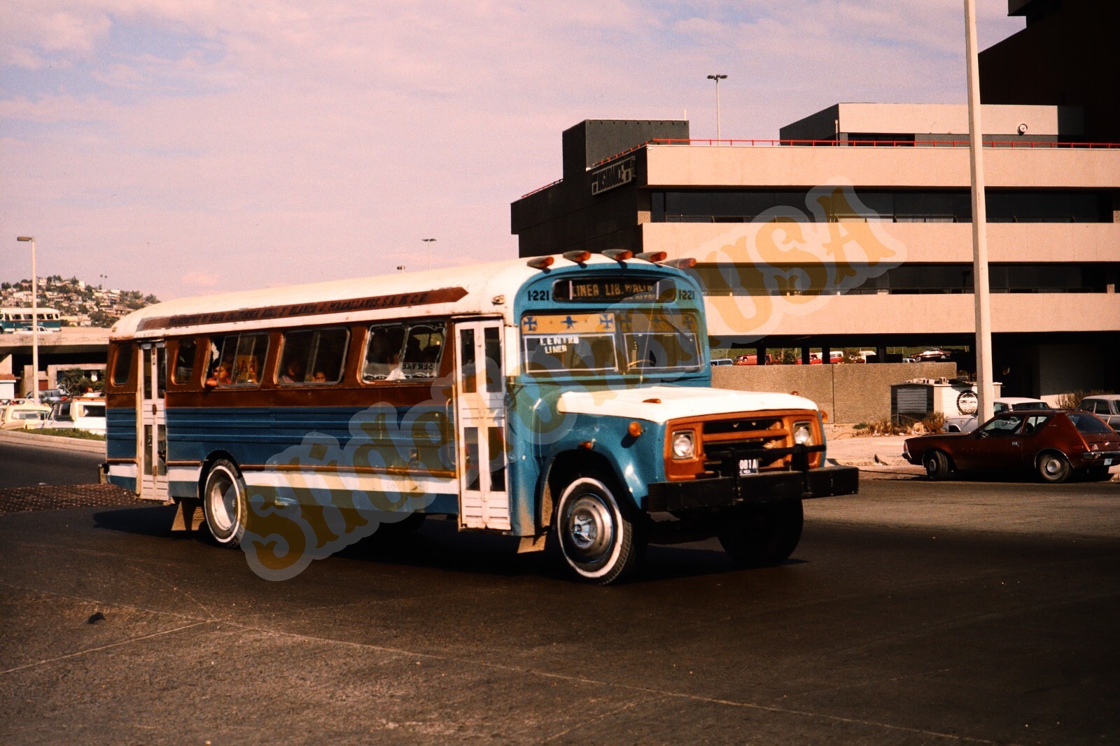 Vtg 1989 Bus Slide 1-221 Tijuana Mexico X4A162