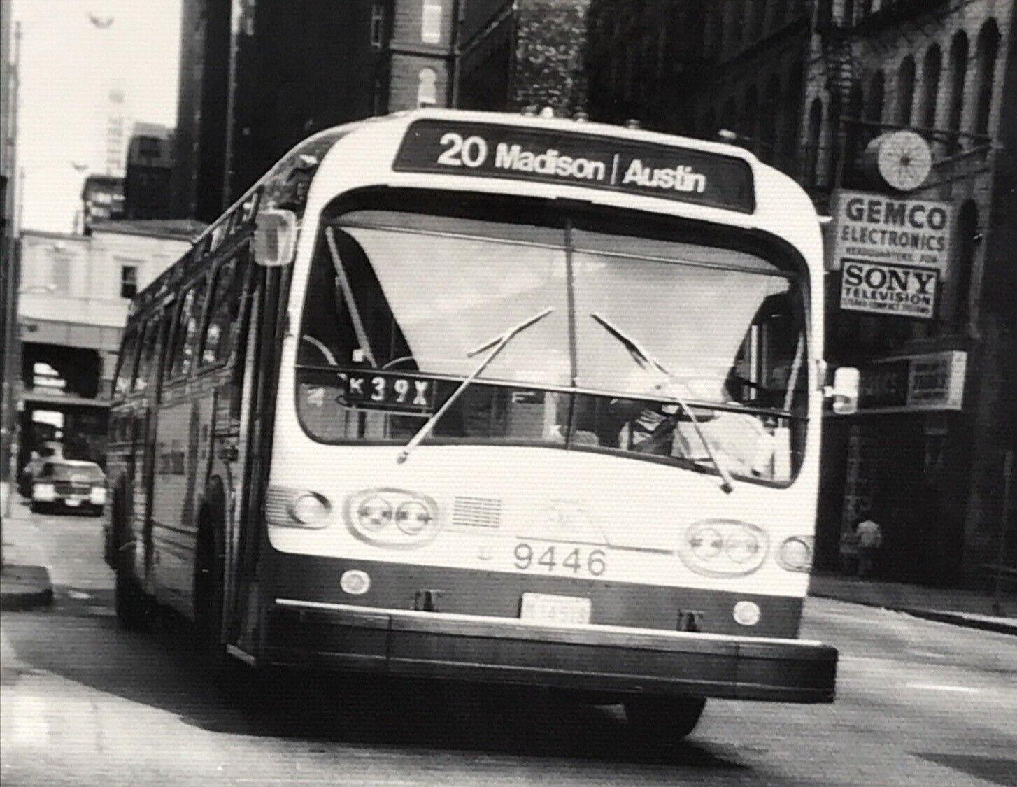 Chicago Transit Authority CTA Bus #9446 Route 20 Madison Photograph