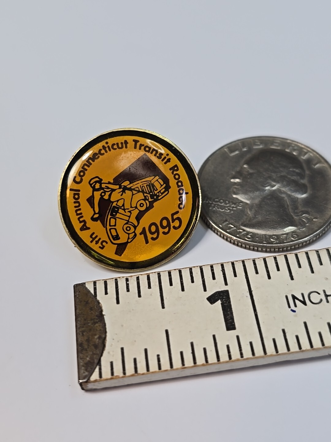 5th Annual Connecticut Transit Bus Roadeo 1995 Lapel Pin