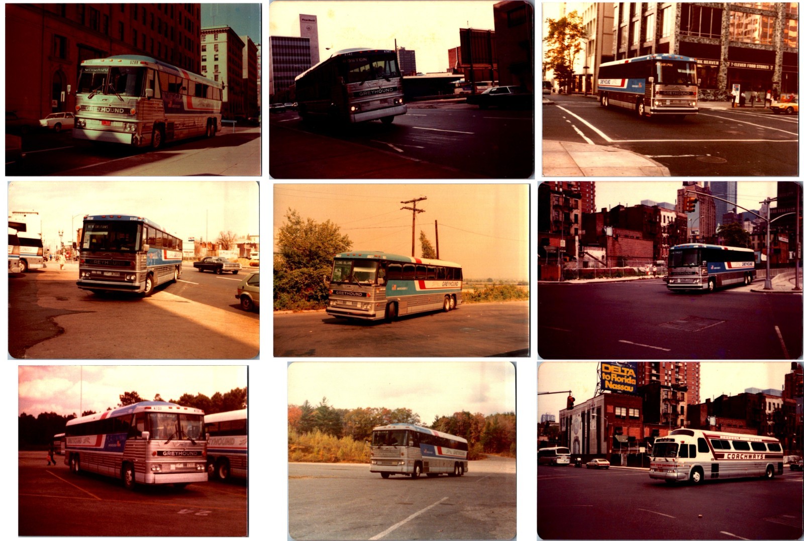 (LOT E) of 180 bus trolley photos 3.5″x5″ transportation color ARCHIVE