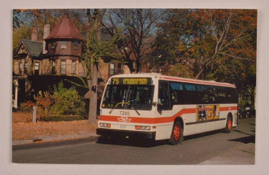 TTC NovaBus RTS model 7245 1998 bus postcard CPA Toronto