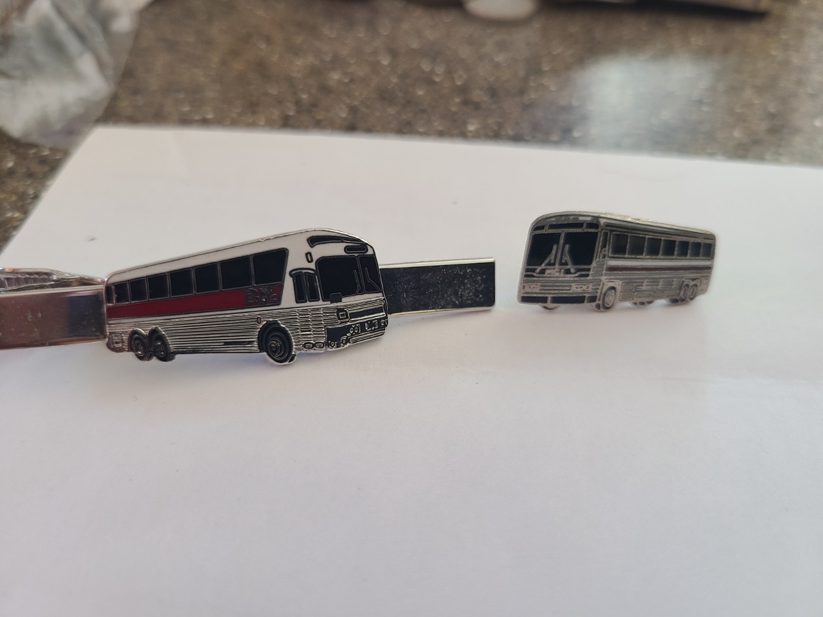 Greyhound Bus Driver Gillig MCI Tie Bars lapel pin button 12 Uniform items