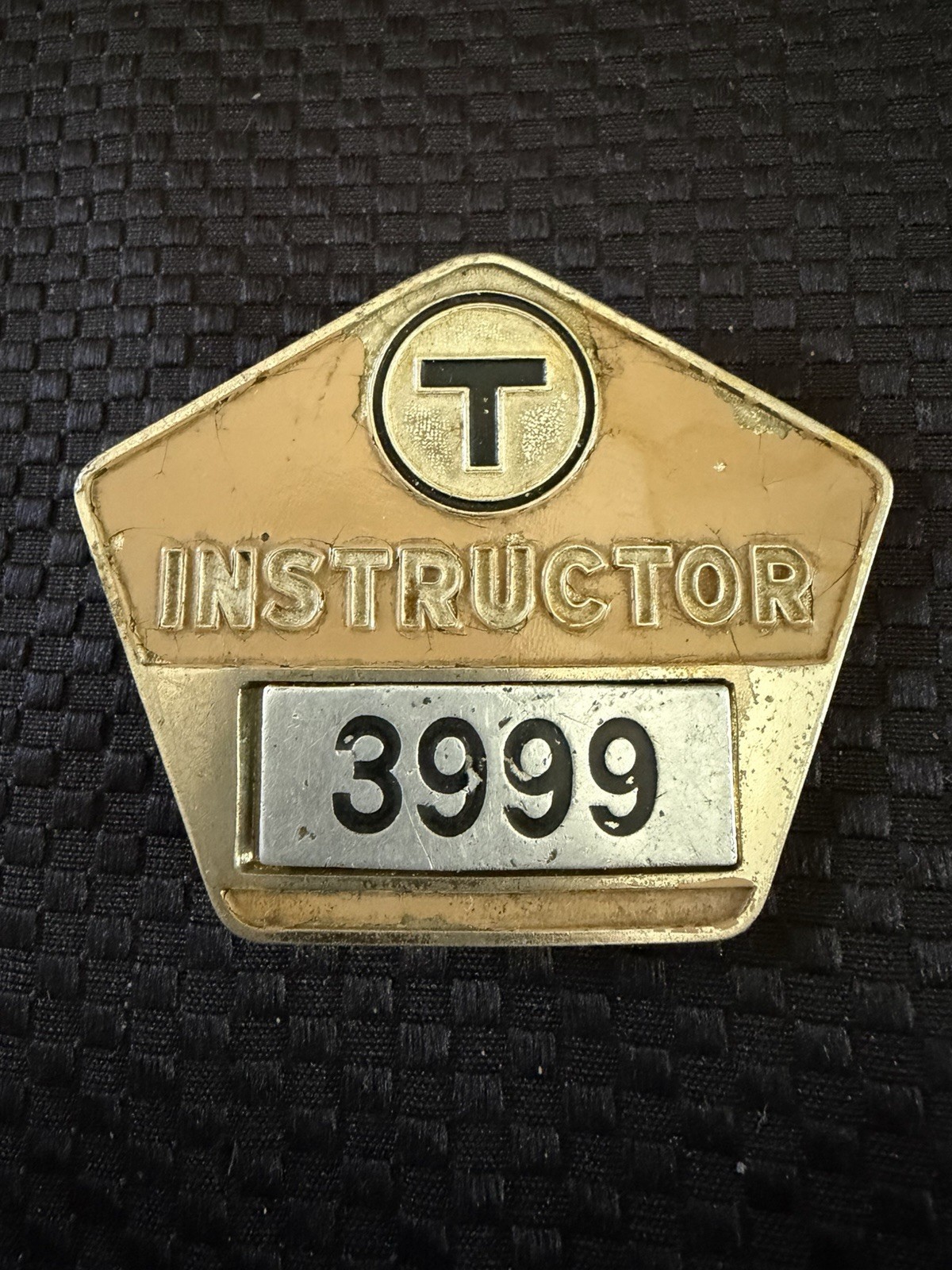 Vintage Massachusetts Transit Hat Shirt Badge Blackinton Pin Instructor Boston