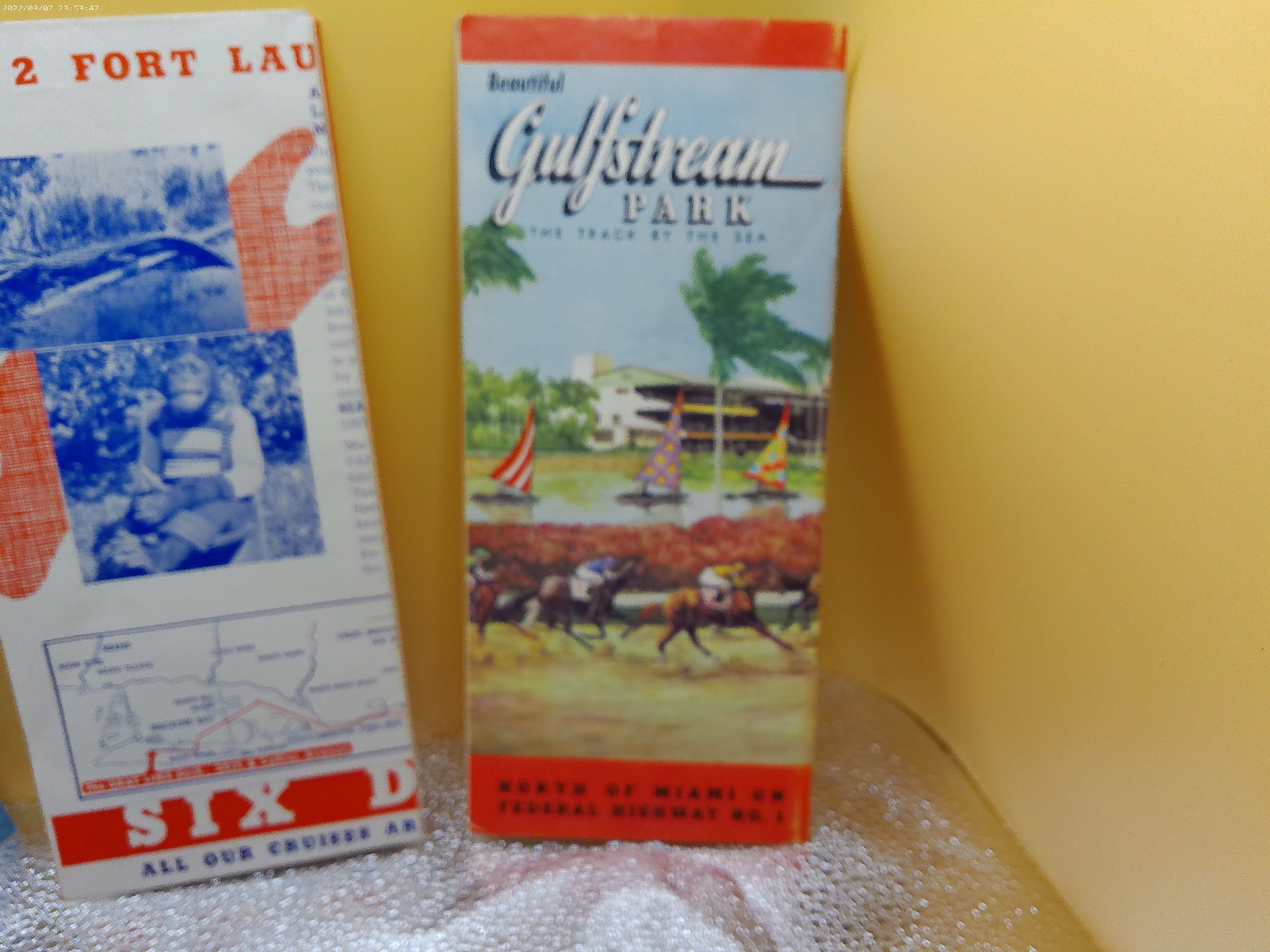 Miami Beach Gray Bus Lines Gulfstream horse park lot 3 1950s era
