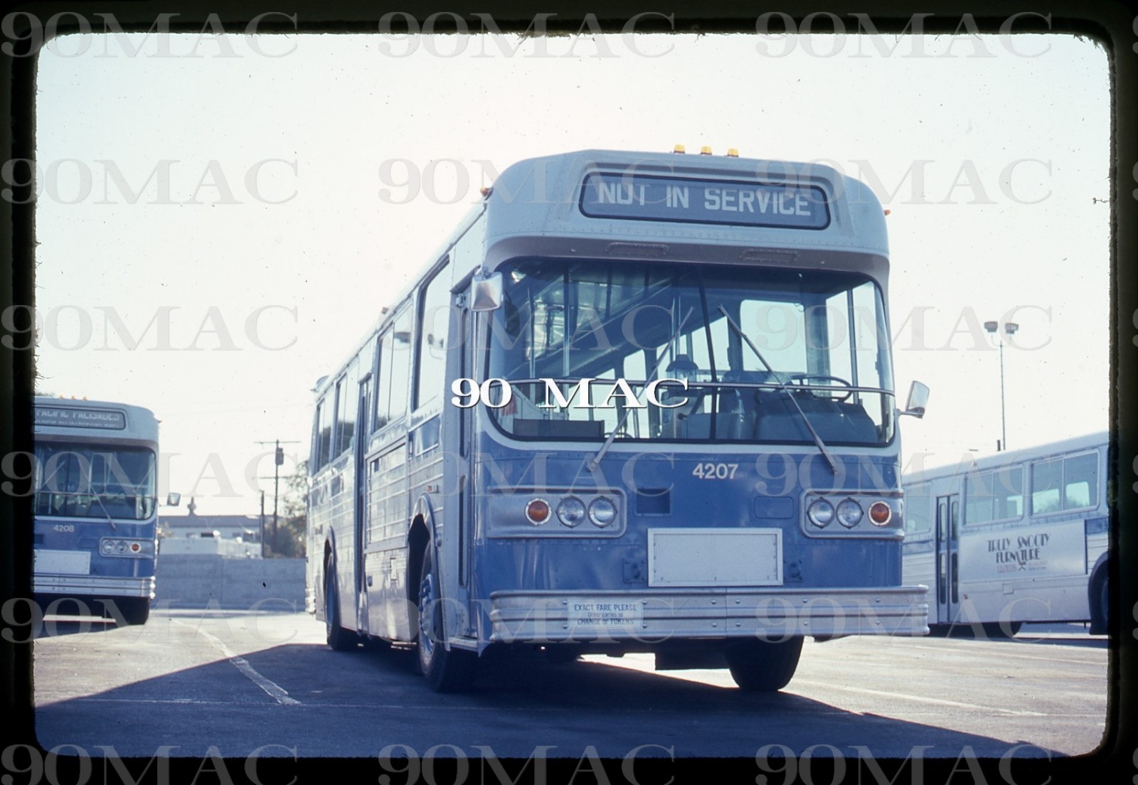 SMMBL. AM GENERAL BUS #4207. Santa Monica (CA). Original Slide 1978. (B)