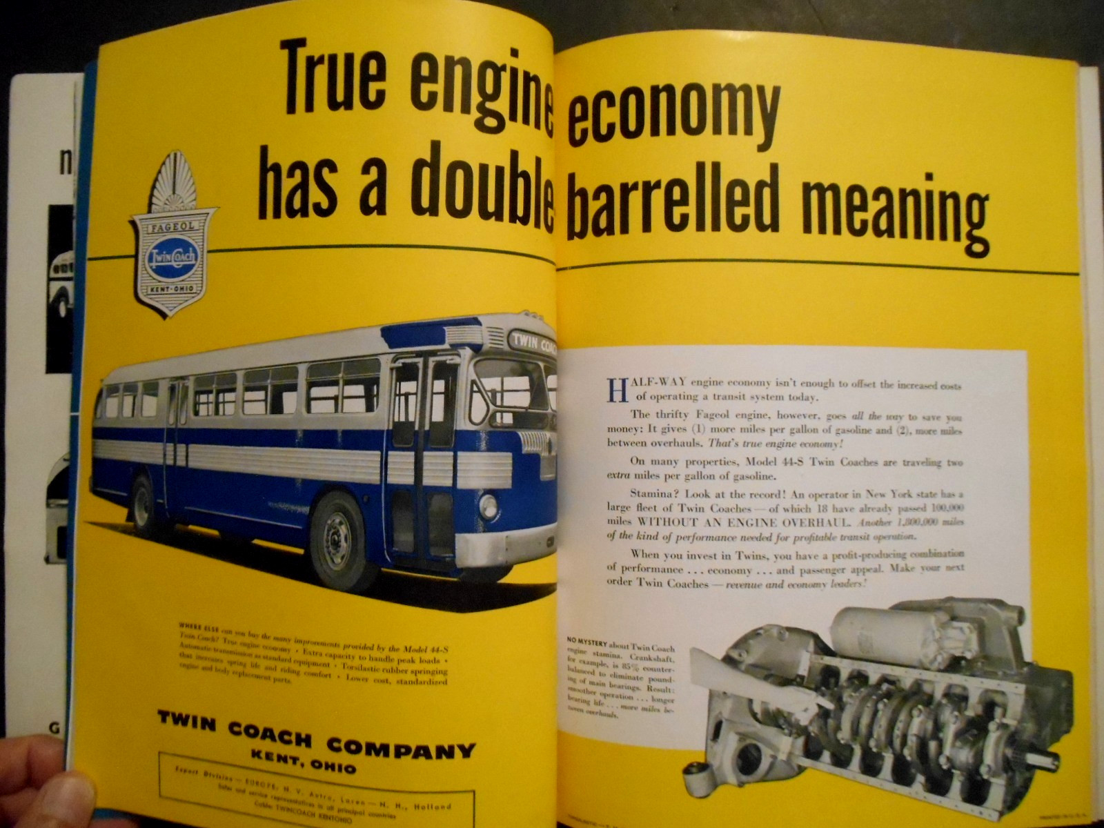 February 1949 Mass Transportation Bus Magazine St. Louis Car Company Cover