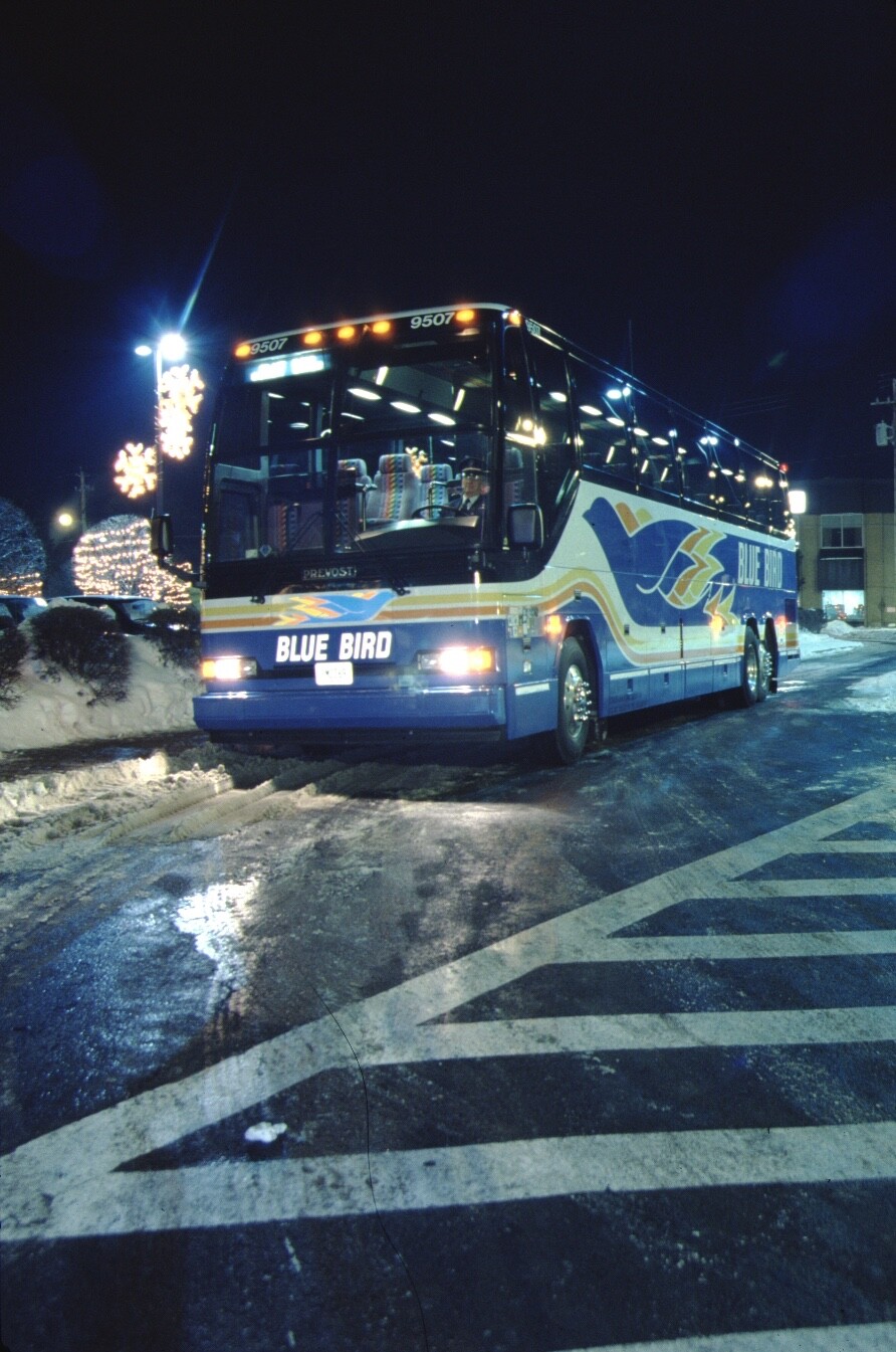 Blue Bird Prevost bus original Slide