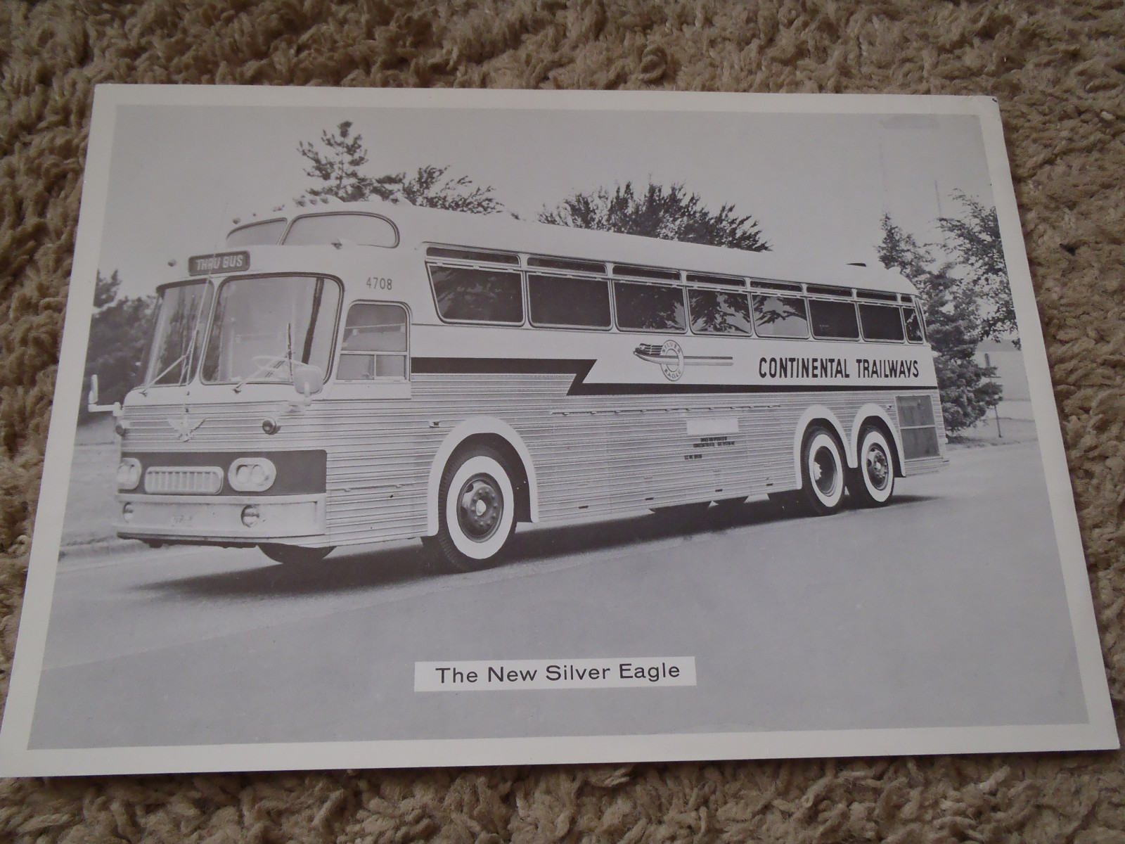 Lot of 8 Trailways Bus Photos/Prints 1920-1960 DT