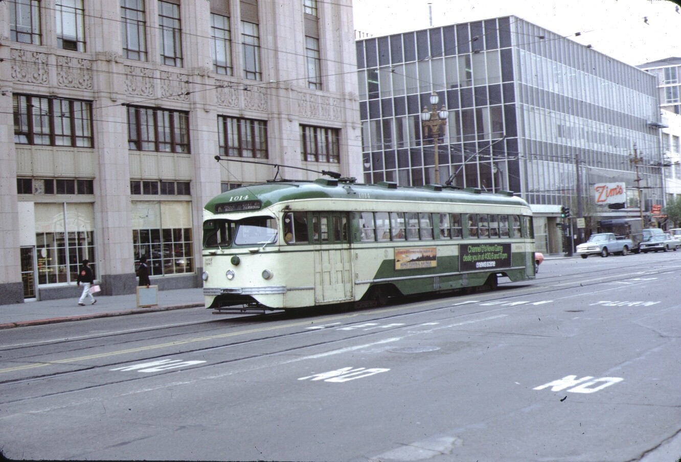 San Francisco PCC Streetcar Trolley Kodachrome original Kodak Slide