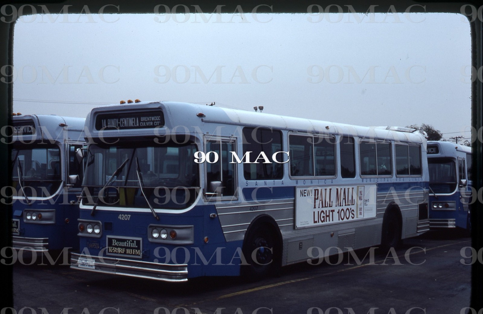 SMMBL. AM GENERAL BUS #4207. Santa Monica (CA). Original Slide 1978.