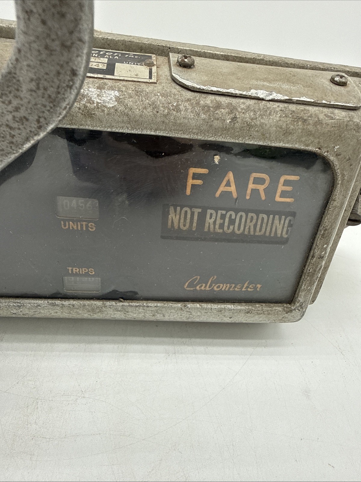 Vintage Cabometer Mechanical Taxi Fare Meter Model C11 Vacant Flag Arm NoReturns
