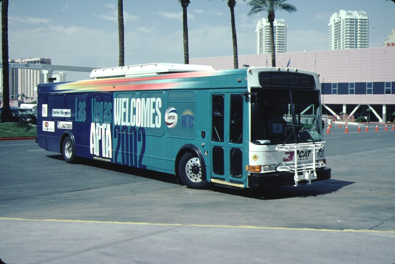 CAT Citizens Area Transit Las Vegas Nabi Bus Kodachrome original Kodak slide
