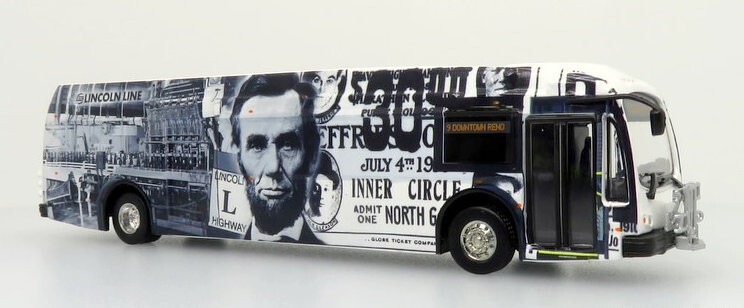 Iconic Replicas 1:87 2021 Proterra ZX5 Electric Transit Bus: Reno RTC / Lincoln