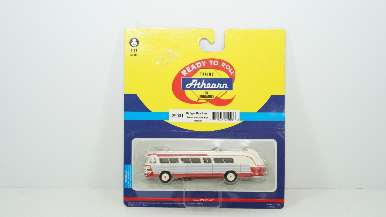 Athearn HO Scale Badger Bus Line Flxible Visicoach Madison Item 29001 New B55