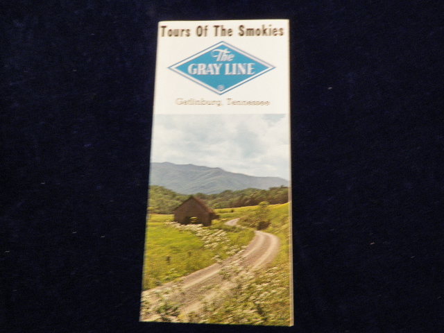 Vintage Gray Line Bus Tour of the Smokies Travel Brochure Smokey Mountains Q167