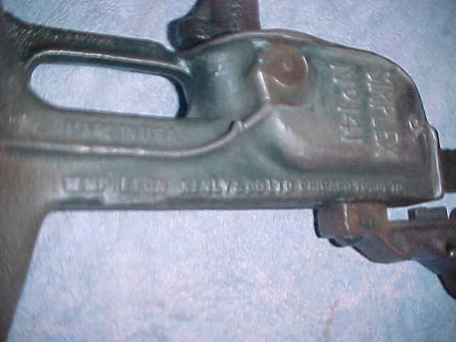Antique Yellow Cab Iron Jack 10”-17” Simplex No.141 All Original Works Taxi Auto